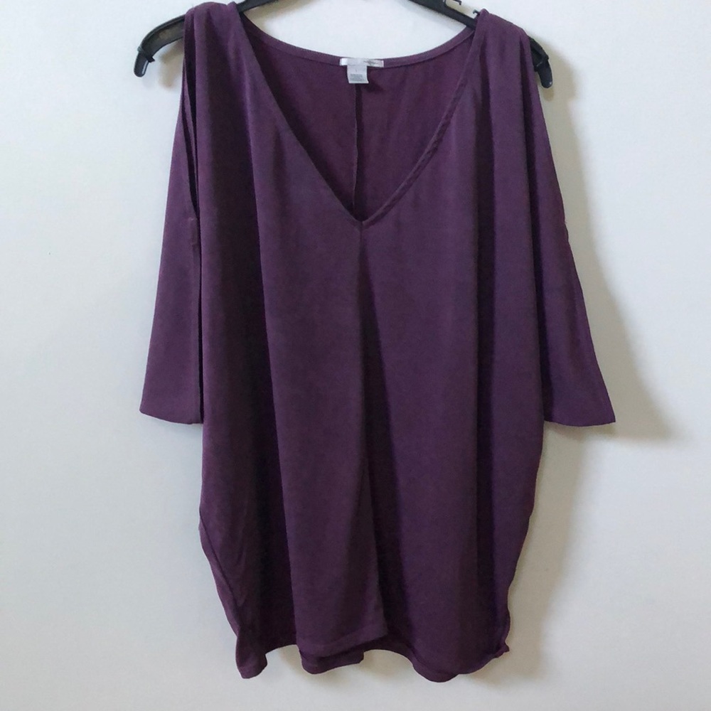 Halogen cold shoulder top